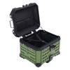 45L Motorcycle Top Case Aluminum Alloy Water Resistant Motorcycle Trunk Storage Box with Security Lock for Helmet