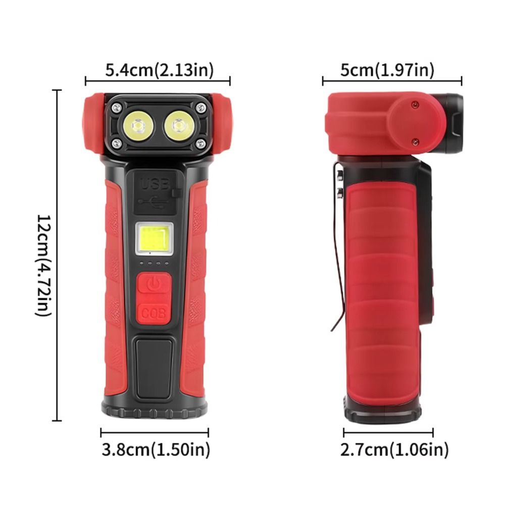 Super Bright Work Light Magnetic Base Pocket Torch Multifunctional LED Flashlight  Emergency Use