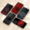 T-Targaryan Dracary Logo Phone Case For Samsung S25,S24,S21,S22,S23,S30,Ultra,S20,Plus,Fe,Note,10,9,5G Black Cover