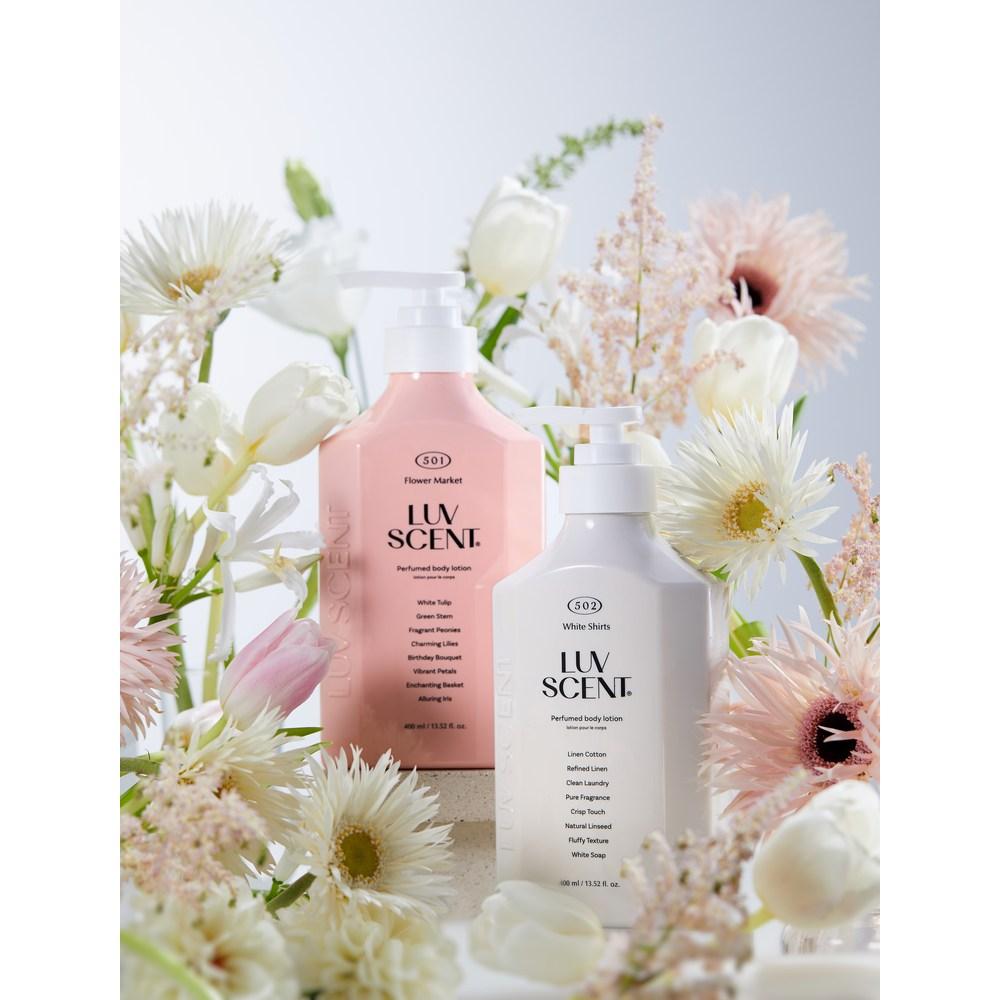 Rubcent Flower Market Body Lotion White Tulip Fragrance, 1 ea, 400ml