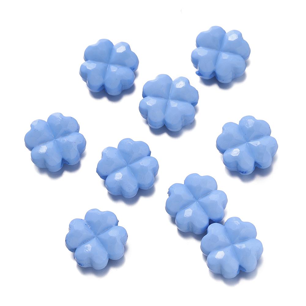 20pcs/Lots Acrylic Colored Bead DIY Bracelets Necklaces Flower Shape Spacer Loose Beads for Jewelry Making DIY Earring Supplies
