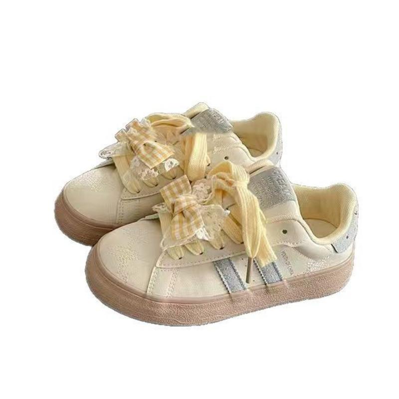 Guochao Nische Schleife Graffiti Druck kleine weiße Schuhe Damen Frühling neu vielseitige lässige Board Schuhe