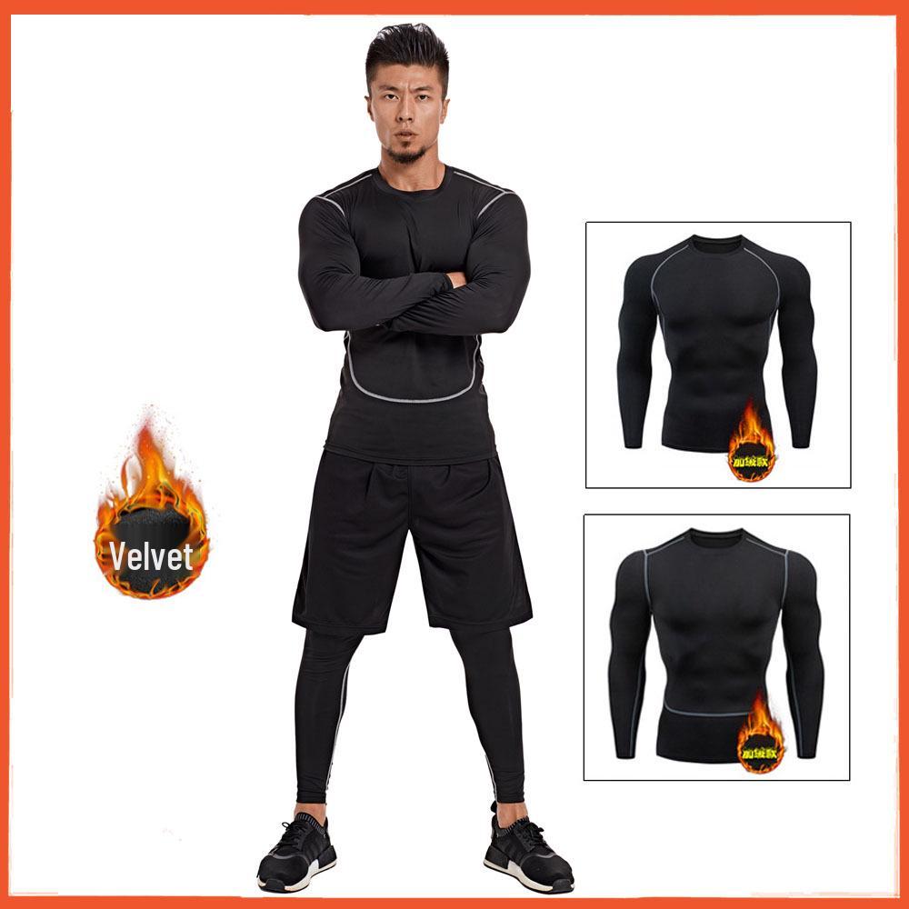 Strat de bază termic cu uscare rapidă, căptușit cu lână polară, pentru sporturi în aer liber