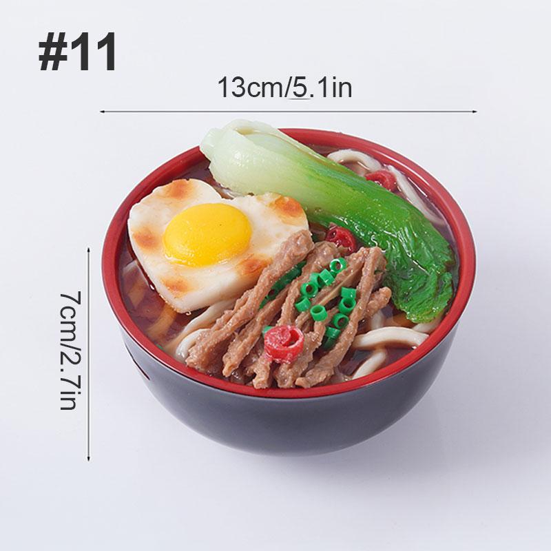 Plastic Fake Ramen Piggy Bank Egg Beef Seafood Ramen Bowl  Simulated Food Model Funny Piggy Bank Restaurant Window Display