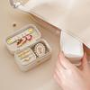 Simple PU Leather Jewelry Storage Box Mini Solid Color Jewelry Display Case Packing Portable Ring Necklace Case Girls