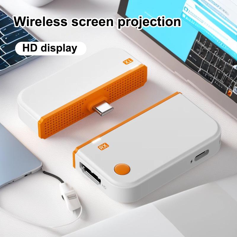 New 50m Type-C HDMI-Compatible Wireless Video Transmitter Receiver Extender Adapter TV Stick Dongle PC Phone TV Monitor Laptop