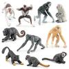 Mini Pvc Animal Chimpanzee Lemur Model Pack Primate Figures For Classroom And Home Display
