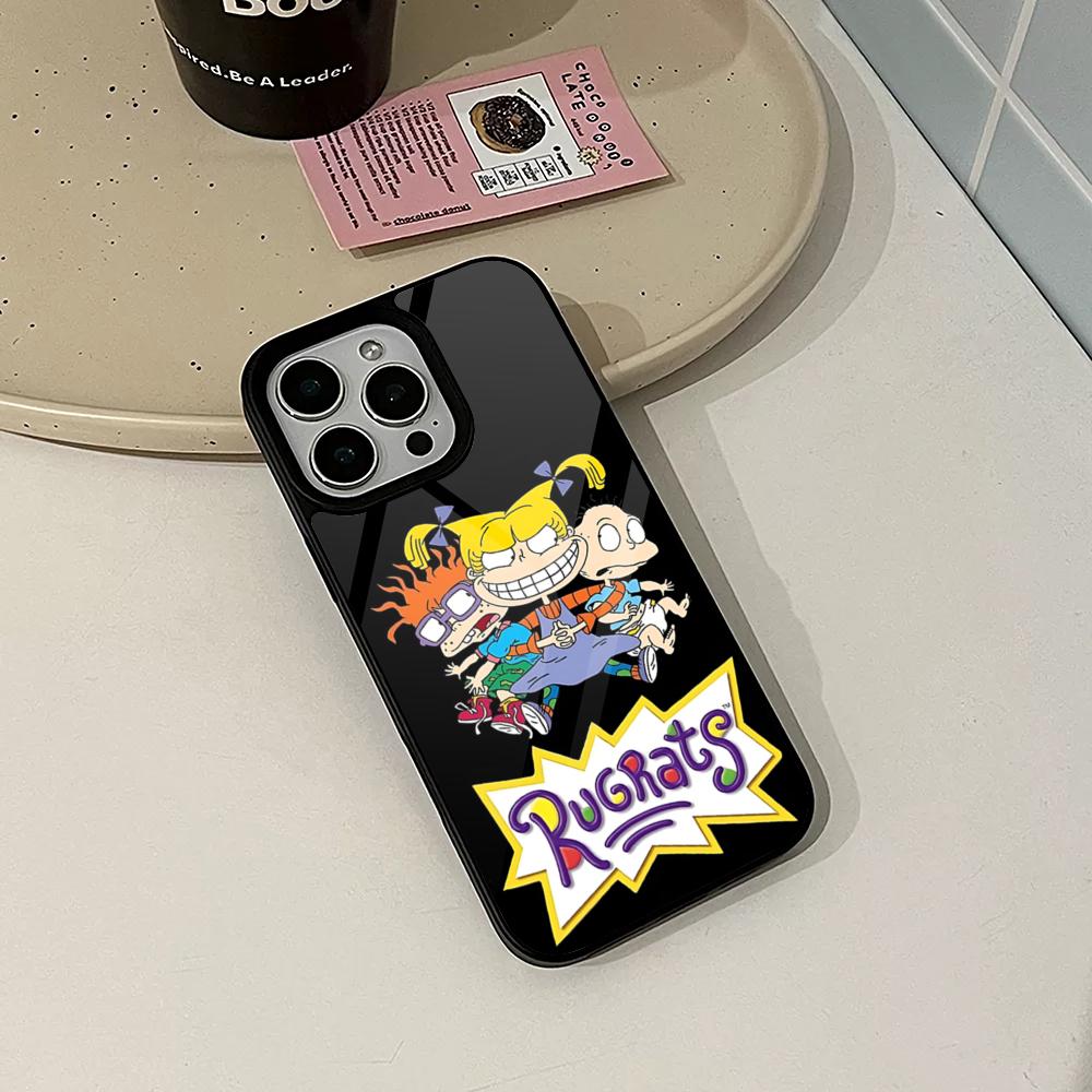 Cute Cool Rugrats Funny Phone Case for Iphone 17 16 15 14 Air 13 12 11 Pro Max Mini Plus Fundas Shell PC+TPU Cover