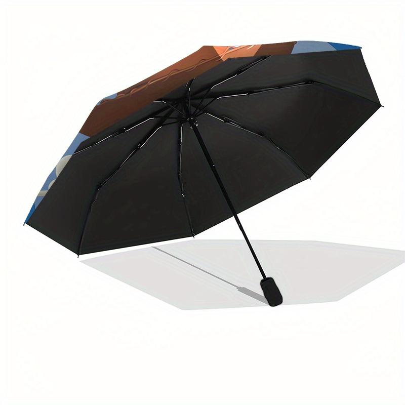 Toy Story Woody Automatic Opening and Closing Umbrella - 8-rib Folding Design, Lightweight and Portable, Suitable for Daily Business Use, Po