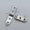 2pcs 180 Degree Foldable Hinge Flap Screw-On Hinges For Sewing Machine Cabinet Door Hinge Furniture Hardware Accessories