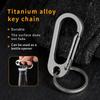 New Titanium Alloy Keychain Man Waist Mounted Creative Personality and Versatility Portable Bottle Opener Key Chain Ultra Light