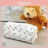 Minimalist Black Bow Pencil Case With Cotton Material And Spacious Design For Girls And Teens