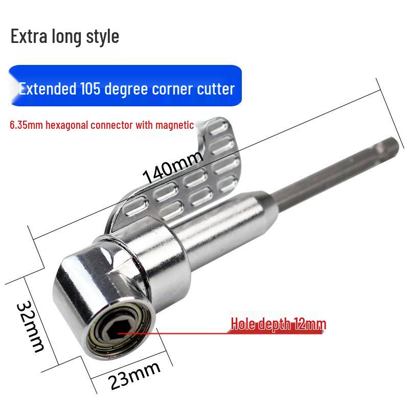 90° Hochdrehmoment Flexwellen-Adapter für Bohrmaschine & Schraubendreher