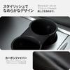 Spigen Tesla Center Console Cup Holder, Carbon Fiber Design, Washable, Fixed, Compatible with Tesla Model 3/Model Y, TO210 ACP04507 (Black)