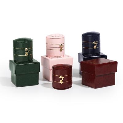 Vintage Portable Mini Ring Box Exquisite  High-End Jewelry Shooting Props Light Luxury Jewelry Box Engagement Ring Box