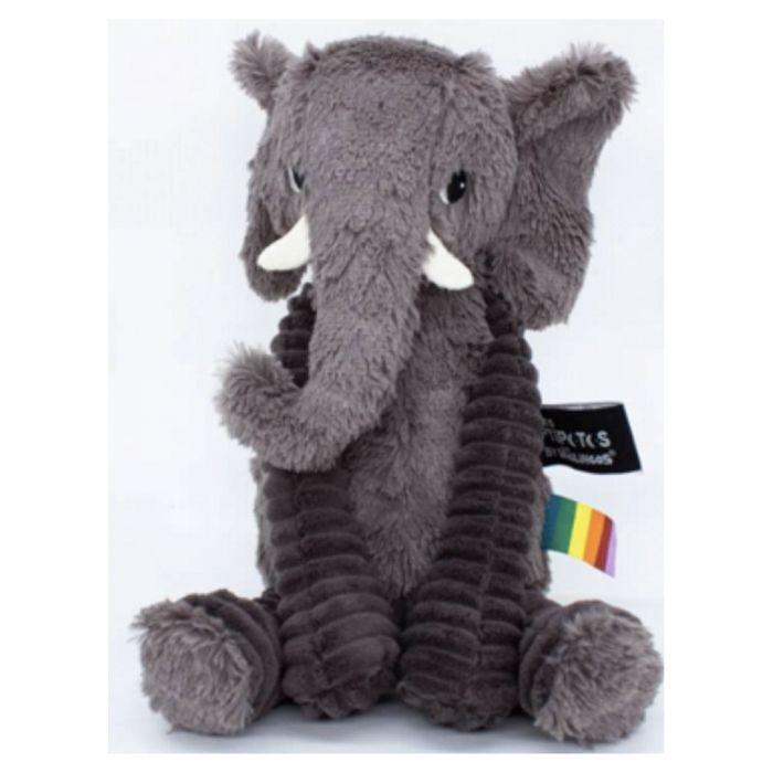 Les Deglingos - Peluche Ptipotos l'éléphant gris