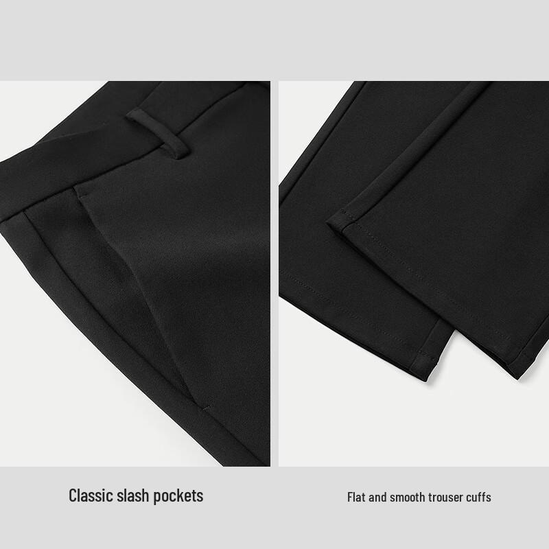 HLA Men's Executive Wrinkle-Free Straight-Leg Casual Pants