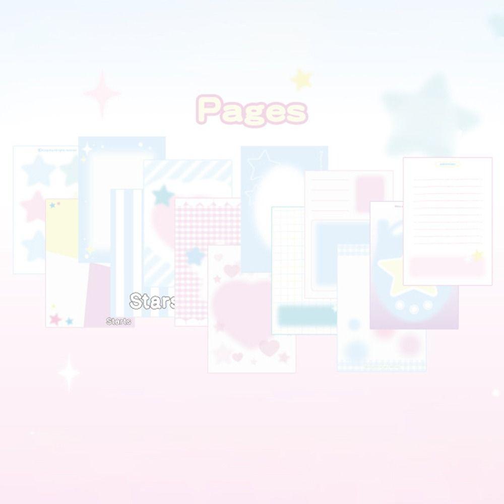 PVC Notebook Loose Leaf Envelope Ledger Fashion Diary Book  School Office Supplies