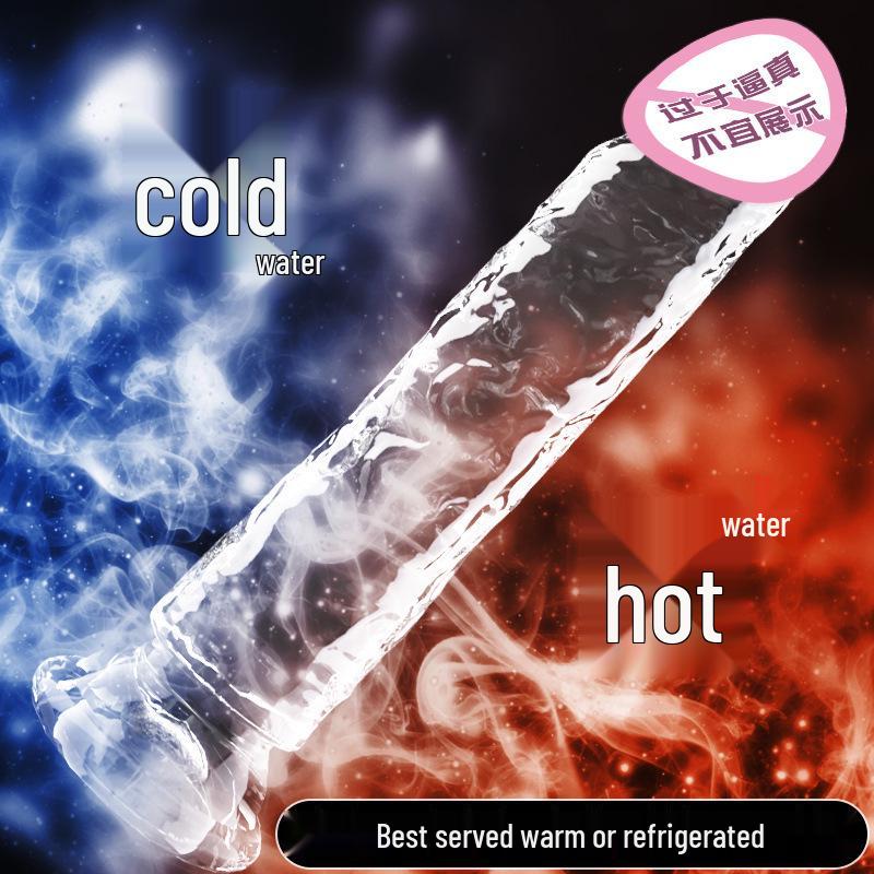 Jiuai Crystal Dildo: Transparent Adult Toy for Women
