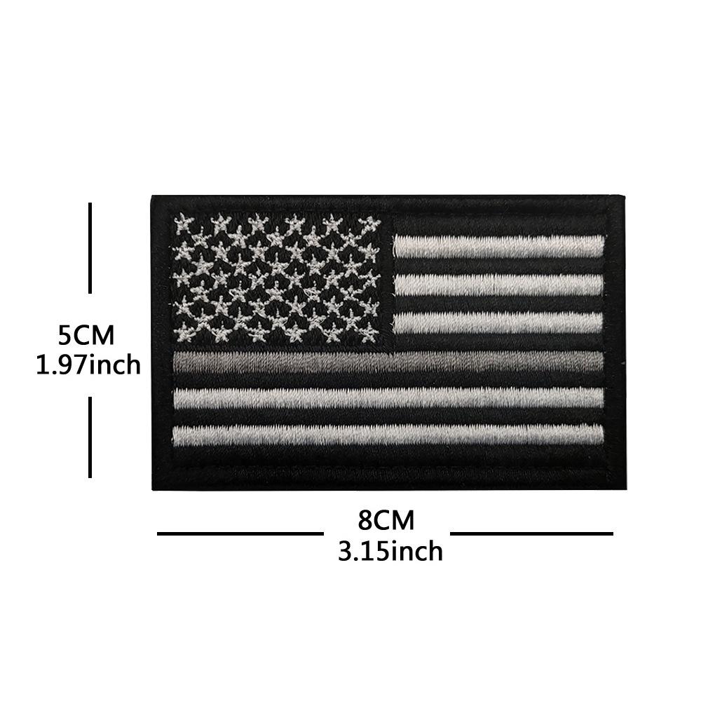 Toppa con Bracciale in Velcro Bandiera Americana - Distintivo Ricamato Star-Spangled Banner
