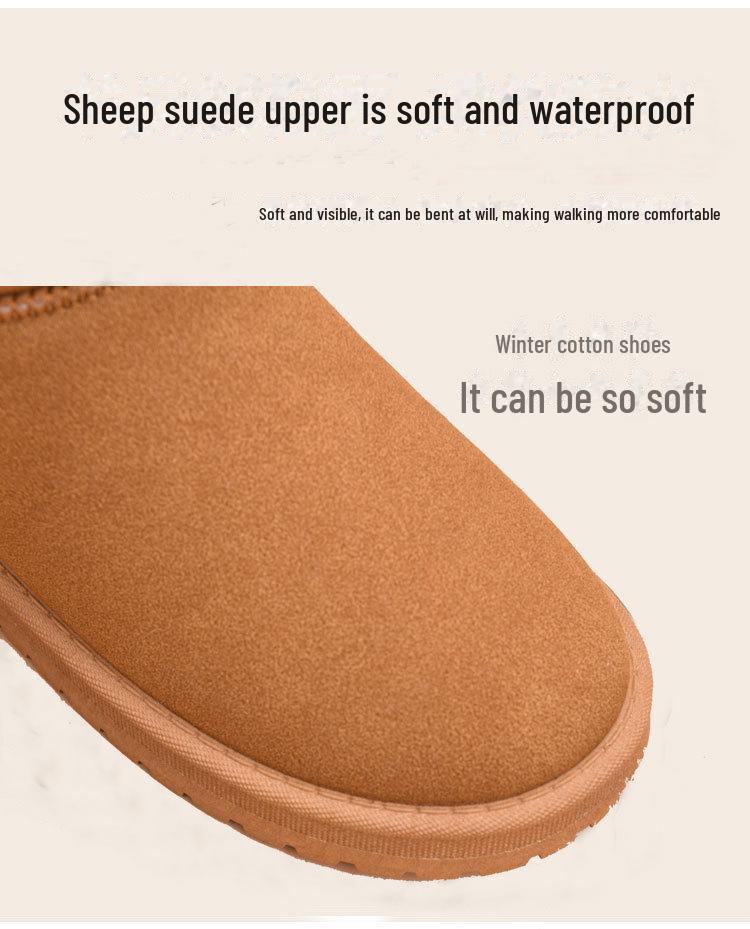 2024 Damen- und Herren-Schneestiefel, rutschfest, wasserdicht - Samtgefüttert, dicke Sohlen, große Größen