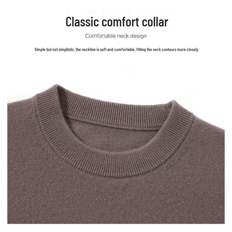 Lawes Men's Pure Cashmere Round Neck Sweater