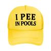 I Love Pond Black Letter Print ColorBlock Sponge Baseball Cap Hat Summer Creative Print Cartoon Vi  Mesh Baseball Cap