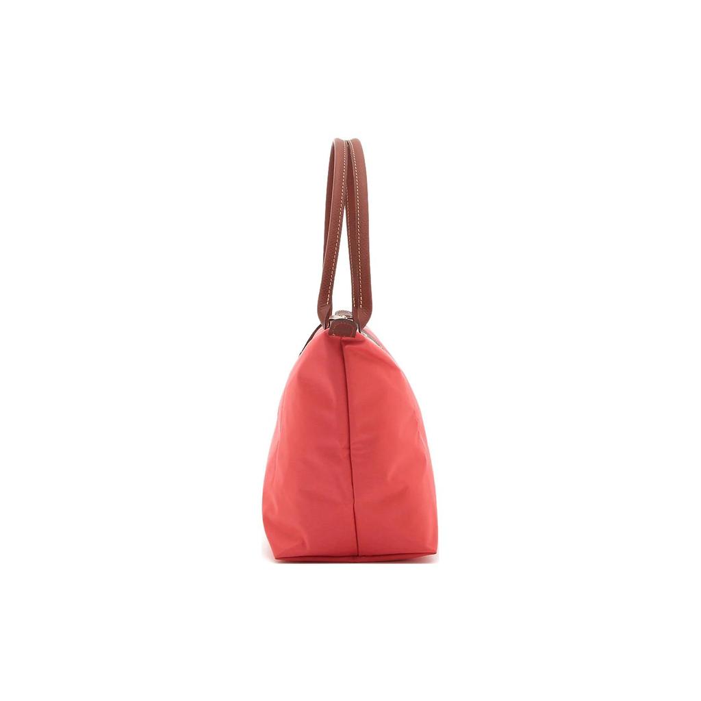 Longchamp Le Pliage Cow Leather Trim Tote Bag, Shopping Bag, Dumpling Bag, Handbag, Shoulder Bag Medium Womens