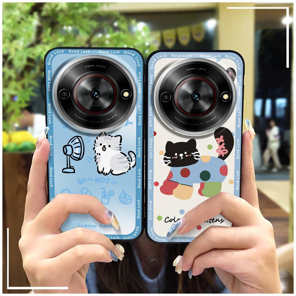 Cute Cartoon Phone Case For ZTE Blade A75 5G/Nubia Focus 5G/Calf 5G Soft case Durable Dirt-resistant Anti-dust Graffiti