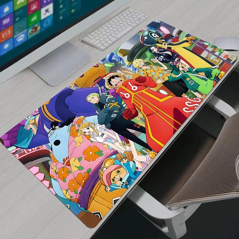 

Japan Anime One Piece Mouse Pad Gamer Large Keyboard NonSlip Rubber Computer Carpet Desk Mat PC Gamer MousePad Youth Gifts 30x60x0.2cm