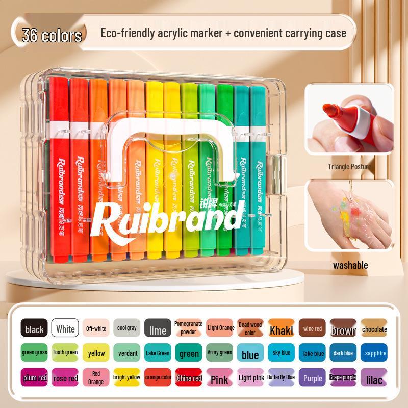 Non-Toxic Washable Watercolor Marker for Kids - Non-Bleed & Layerable