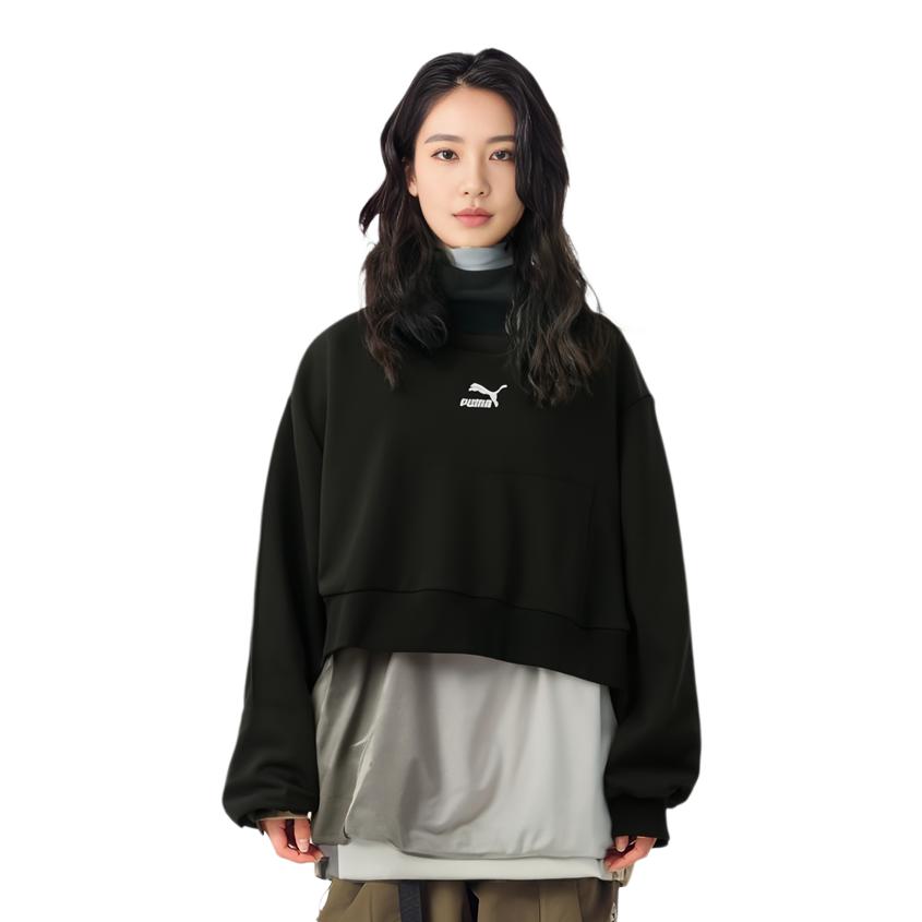 PUMA CLASSICS Sweatshirts Unisex Crew Neck Thickened Regular 530277-01