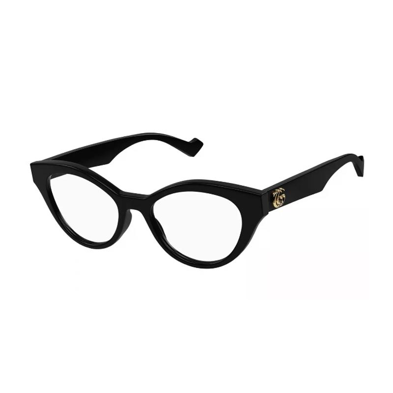 Gucci Logo Design Cat Eye Optical Frame Women's Black