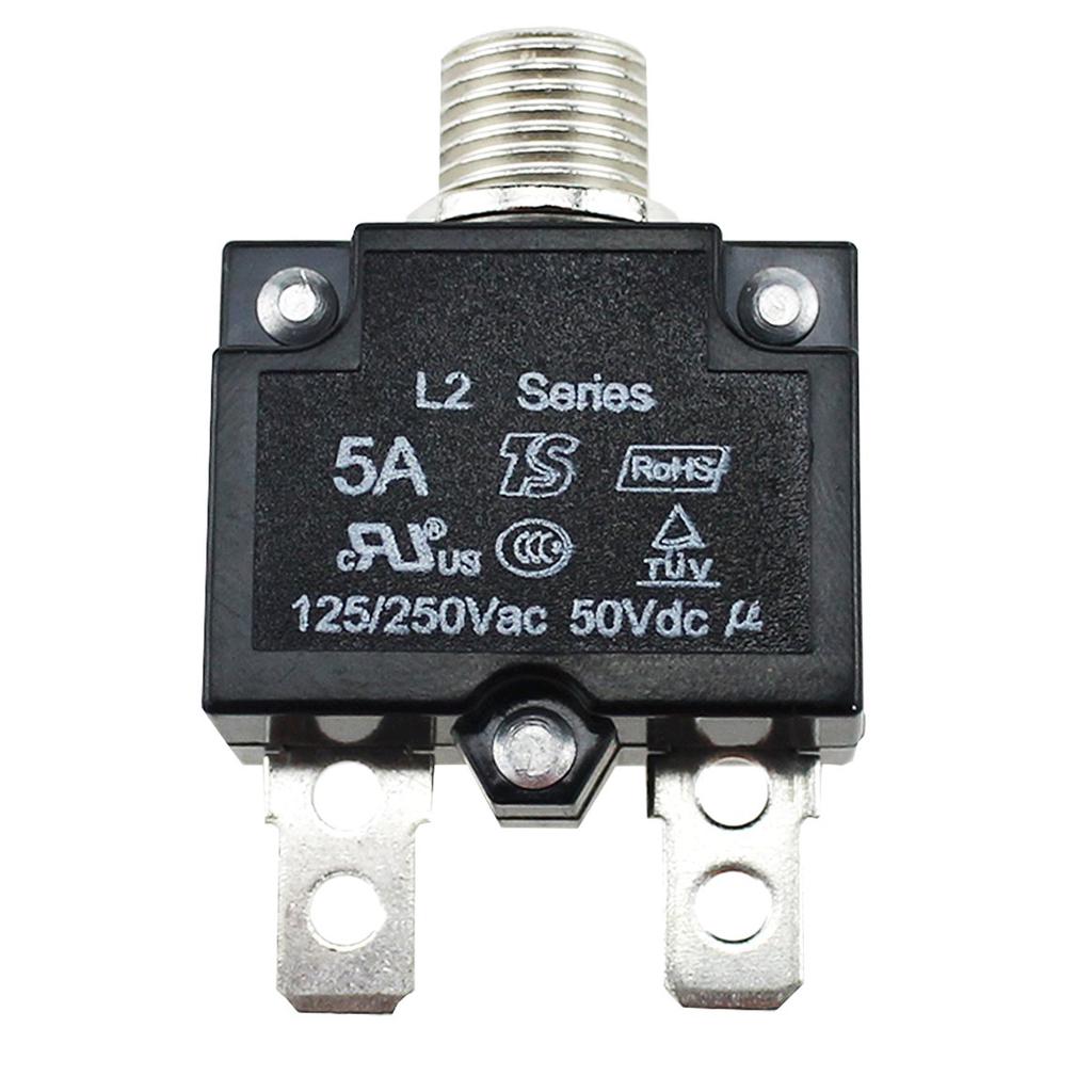 12V 5 10 15 20 30A Push Button Resettable Thermal Circuit Breaker Panel Mount