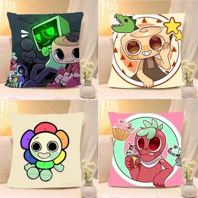 Cartoon  D-Dandys World-S Pillow Case Cushion Cover Soft Cute Throw Pillow Case For Car Sofa Pillowcase Polyester With Zipper