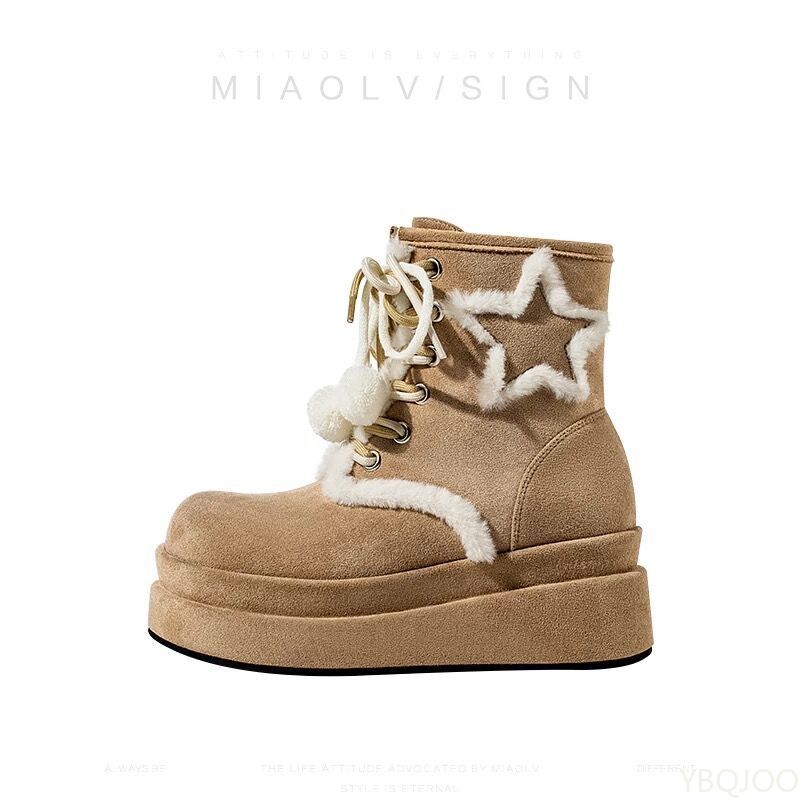 

Ретро минималистичные теплые удобные зимние ботинки женские зимние новые повседневные удобные на толстой подошве нескользящие хлопковые ботинки 35 хаки
