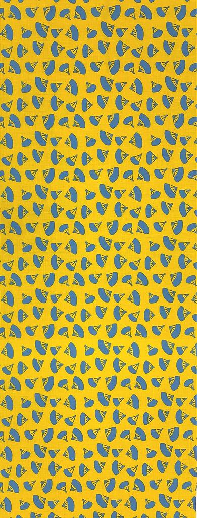 Yagisei Dyed Tenugui Hand Small Pattern Scandinavian Style Pop "konomi" Fan-shaped (Japanese Towel)