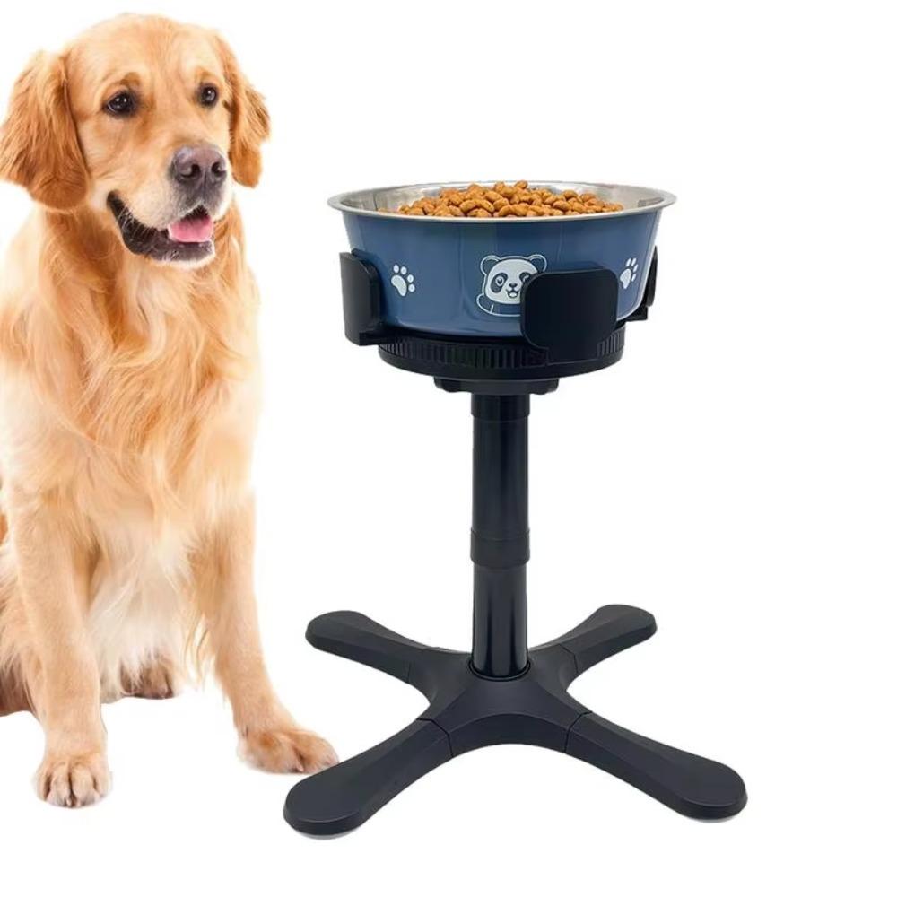Removable Dog Food Bowl Stand Adjustable Height Angle Pet Bowl Lifting Rack  Pet