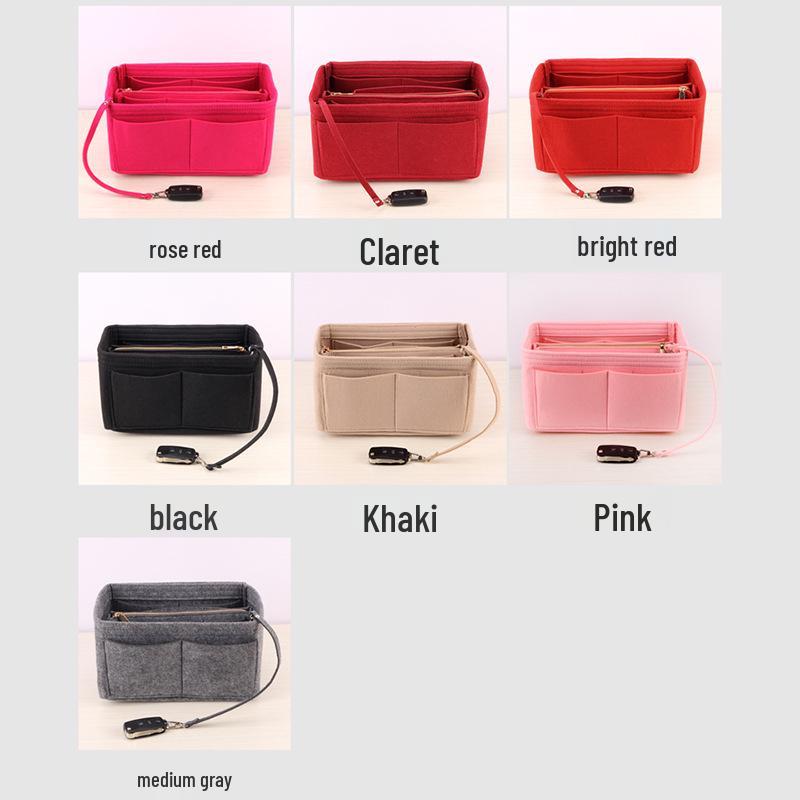 Dámská multifunkční přeshraniční plstěná kosmetická a úložná taška