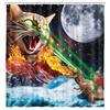 Duschvorhang Katze Lustiges Muster Badezimmervorhang Polyester Trennvorhang Wasserdicht und Schimmelresistent Heimdekoration