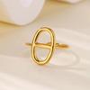 Gold Color Anillos Stacked Multiple Flowers Rings Elegant Women Stainless Steel Shell New Ring Jewelry Wedding Birthday Dainty