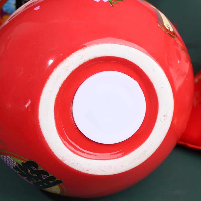 Japanische Keramik-Daruma-Puppe, Glücksbringer, Glücksschmuck, Bastel-Sparschwein