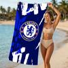 Beach Towel with Chelsea FC Logo Pattern - Soft,absorbent,machine Washable Lightweight&Modern,swimming,Travel Essentials