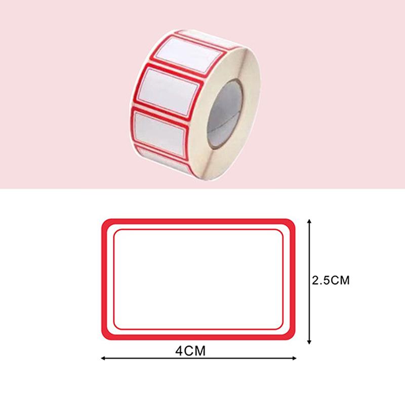 500pcs Can Write Label Stickers Food Classification Labels Adhesive Paper Home Office Gift Stickers