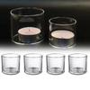 Votive Clear Glass Candle Holders Mini Candle Tea Light Holders Decor Christmas