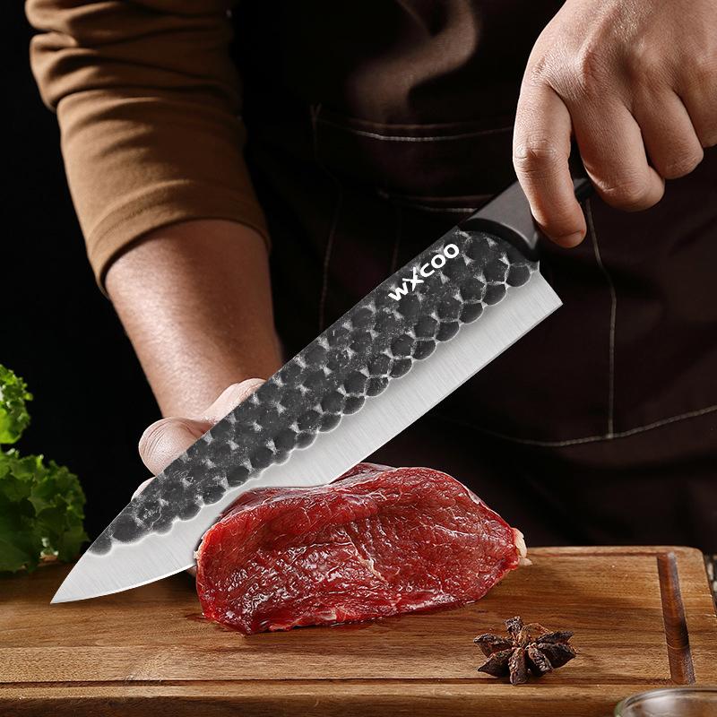 Utility Knives for Home Kitchens Stainless Steel Professional Chef Knife Fish, Meat and Vegetable Slicing Knife with Cover