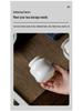 High-End White Porcelain Tea Storage Canister - Exquisite, Sealed, Portable Small Container 
