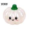 Durable Stress Relief Squeeze Halloween Pumpkin Ball, Soft TPR Golden Glitter Fidget Toy Ball for Kids Adults, Slow Rising Decompression