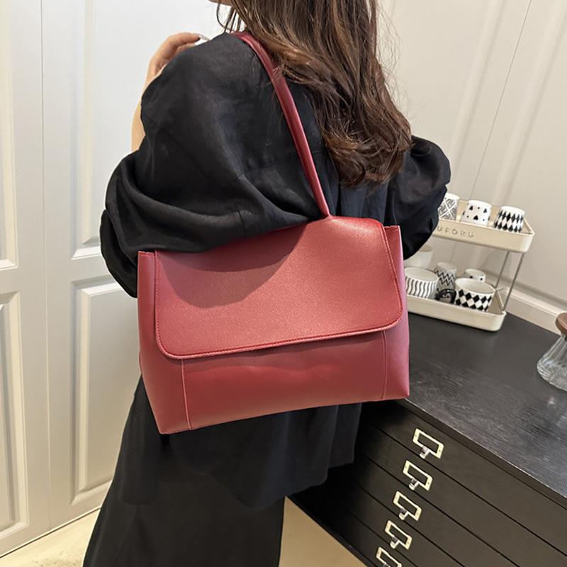 Single Shoulder Bags for Women Large Hobo Shopper Bag Solid Color Quality Crossbody Handbag Lady Travel Tote Bags