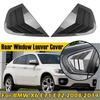 För BMW X6 X6M E71 E72 2008-2014 Bil Bakre Persienn Fönster Sidoblad Kåpa Trim Klistermärke Ventilationshål ABS Kolfiber Tillbehör